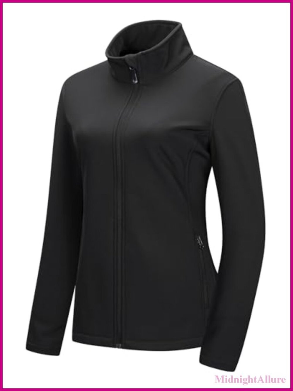 Women's Waterproof Softshell Jacket Lightweight Fleece Lined Coat